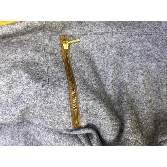 C. C. Filson Mens 'Dark Tan' Waxed Tin Cloth Wool Lined Bomber Jacket Size L-USA - Picture 11 of 15